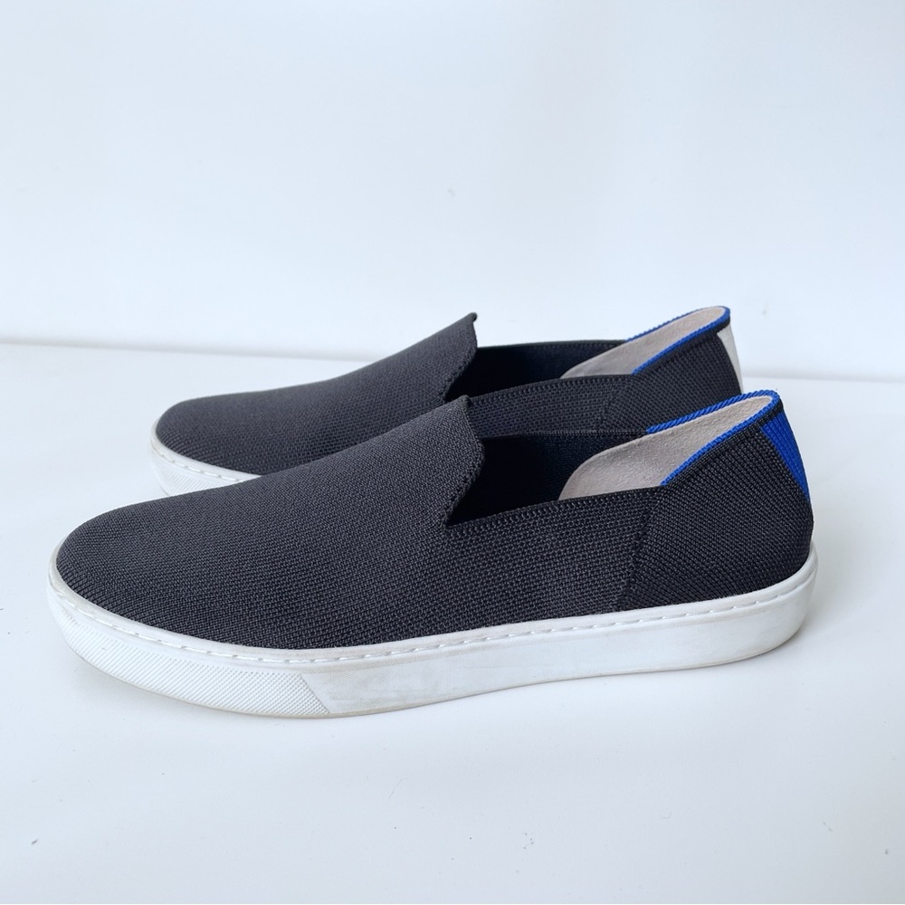 Rothy's Black Solid The Original Slip On Sneaker Size 9 Washable Comfort GUC